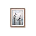 Picture of Observing Pelicans _GroupedProduct_Rectangle_Portrait_Framed_Matted_