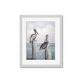 Picture of Observing Pelicans _GroupedProduct_Rectangle_Portrait_Framed_Matted_