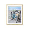 Picture of Blue Bicycle _GroupedProduct_Rectangle_Portrait_Framed_Matted_
