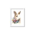 Picture of Sweet Floral Bunny I _GroupedProduct_Rectangle_Portrait_Framed_Matted_