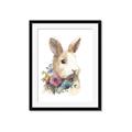 Picture of Sweet Floral Bunny I _GroupedProduct_Rectangle_Portrait_Framed_Matted_