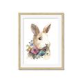 Picture of Sweet Floral Bunny I _GroupedProduct_Rectangle_Portrait_Framed_Matted_