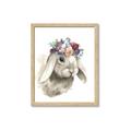 Picture of Sweet Floral Bunny _GroupedProduct_Rectangle_Portrait_Framed_Matted_