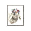Picture of Sweet Floral Bunny _GroupedProduct_Rectangle_Portrait_Framed_Matted_