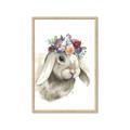 Picture of Sweet Floral Bunny _GroupedProduct_Rectangle_Portrait_Framed_Matted_