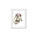 Picture of Sweet Floral Bunny _GroupedProduct_Rectangle_Portrait_Framed_Matted_