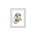 Picture of Sweet Floral Bunny _GroupedProduct_Rectangle_Portrait_Framed_Matted_
