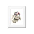 Picture of Sweet Floral Bunny _GroupedProduct_Rectangle_Portrait_Framed_Matted_