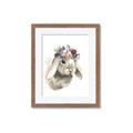 Picture of Sweet Floral Bunny _GroupedProduct_Rectangle_Portrait_Framed_Matted_