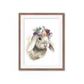 Picture of Sweet Floral Bunny _GroupedProduct_Rectangle_Portrait_Framed_Matted_