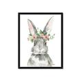 Picture of Floral Bunny _GroupedProduct_Rectangle_Portrait_Framed_Matted_