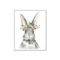 Picture of Floral Bunny _GroupedProduct_Rectangle_Portrait_Framed_Matted_