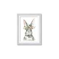 Picture of Floral Bunny _GroupedProduct_Rectangle_Portrait_Framed_Matted_