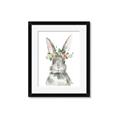Picture of Floral Bunny _GroupedProduct_Rectangle_Portrait_Framed_Matted_