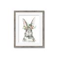 Picture of Floral Bunny _GroupedProduct_Rectangle_Portrait_Framed_Matted_