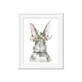 Picture of Floral Bunny _GroupedProduct_Rectangle_Portrait_Framed_Matted_