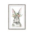 Picture of Floral Bunny _GroupedProduct_Rectangle_Portrait_Framed_Matted_