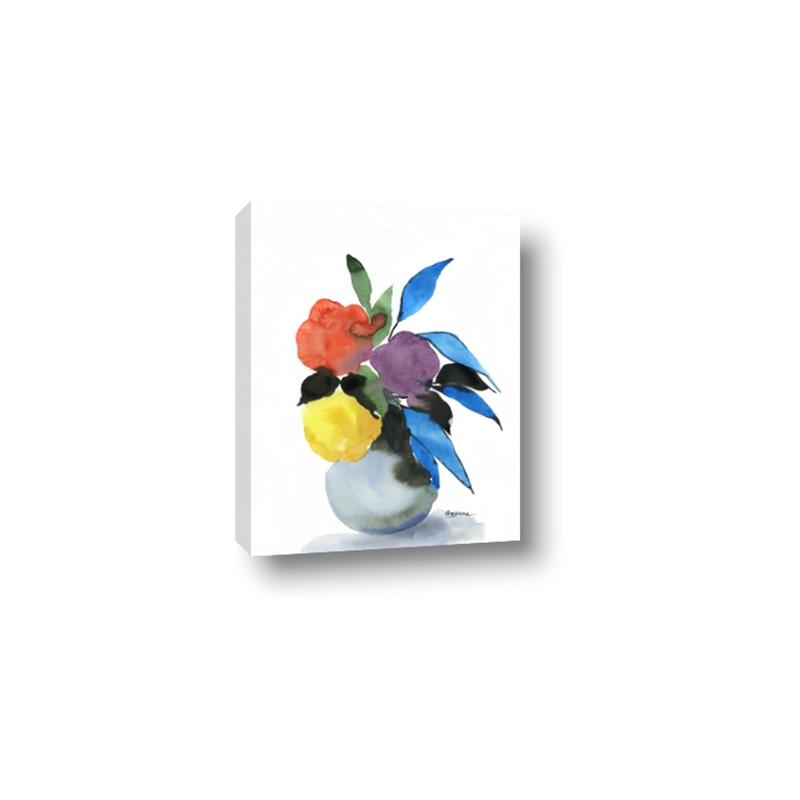 Picture of pop of floral I _GroupedProduct_Rectangle_Portrait_Canvas_