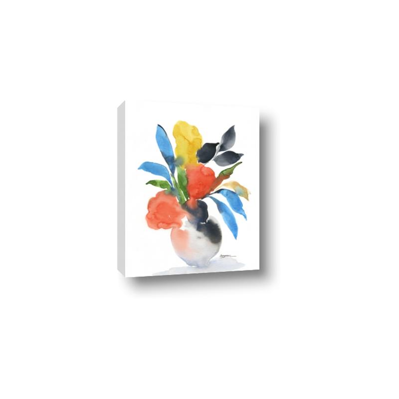 Picture of Pop of floral II _GroupedProduct_Rectangle_Portrait_Canvas_