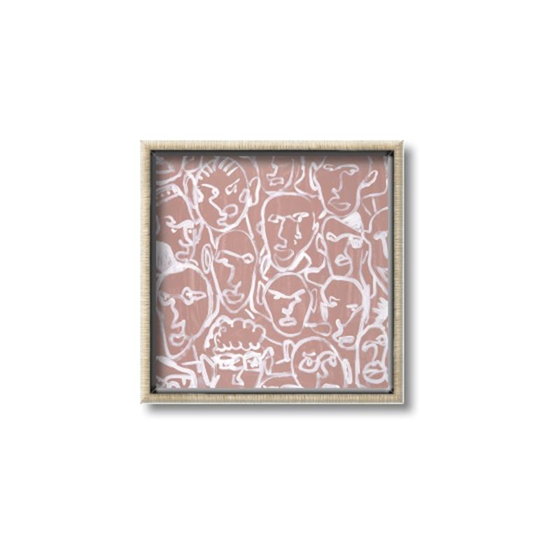 Picture of Many Faces  _GroupedProduct_Square_Canvas_Framed_