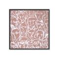 Picture of Many Faces  _GroupedProduct_Square_Canvas_Framed_