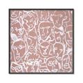 Picture of Many Faces  _GroupedProduct_Square_Canvas_Framed_
