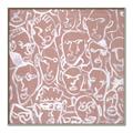 Picture of Many Faces  _GroupedProduct_Square_Canvas_Framed_