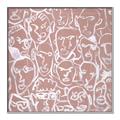 Picture of Many Faces  _GroupedProduct_Square_Canvas_Framed_