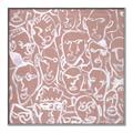 Picture of Many Faces  _GroupedProduct_Square_Canvas_Framed_
