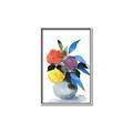 Picture of pop of floral I _GroupedProduct_Rectangle_Portrait_Canvas_Framed_