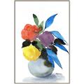Picture of pop of floral I _GroupedProduct_Rectangle_Portrait_Canvas_Framed_
