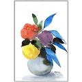 Picture of pop of floral I _GroupedProduct_Rectangle_Portrait_Canvas_Framed_