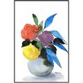 Picture of pop of floral I _GroupedProduct_Rectangle_Portrait_Canvas_Framed_