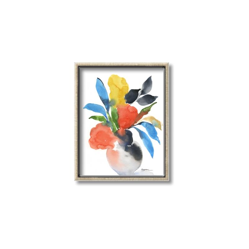 Picture of Pop of floral II _GroupedProduct_Rectangle_Portrait_Canvas_Framed_