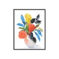 Picture of Pop of floral II _GroupedProduct_Rectangle_Portrait_Canvas_Framed_