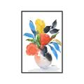 Picture of Pop of floral II _GroupedProduct_Rectangle_Portrait_Canvas_Framed_