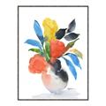 Picture of Pop of floral II _GroupedProduct_Rectangle_Portrait_Canvas_Framed_