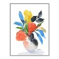 Picture of Pop of floral II _GroupedProduct_Rectangle_Portrait_Canvas_Framed_