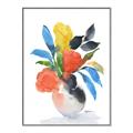 Picture of Pop of floral II _GroupedProduct_Rectangle_Portrait_Canvas_Framed_