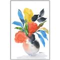 Picture of Pop of floral II _GroupedProduct_Rectangle_Portrait_Canvas_Framed_