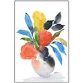 Picture of Pop of floral II _GroupedProduct_Rectangle_Portrait_Canvas_Framed_