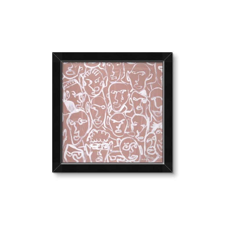 Picture of Many Faces  _GroupedProduct_Square_Framed_Matted_