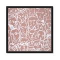 Picture of Many Faces  _GroupedProduct_Square_Framed_Matted_