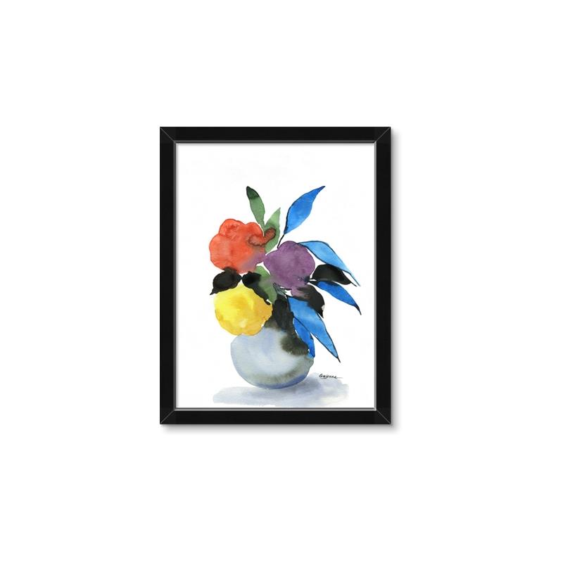 Picture of pop of floral I _GroupedProduct_Rectangle_Portrait_Framed_Matted_