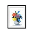 Picture of pop of floral I _GroupedProduct_Rectangle_Portrait_Framed_Matted_
