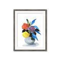 Picture of pop of floral I _GroupedProduct_Rectangle_Portrait_Framed_Matted_