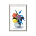 Picture of pop of floral I _GroupedProduct_Rectangle_Portrait_Framed_Matted_