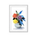Picture of pop of floral I _GroupedProduct_Rectangle_Portrait_Framed_Matted_