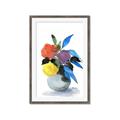 Picture of pop of floral I _GroupedProduct_Rectangle_Portrait_Framed_Matted_