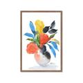 Picture of Pop of floral II _GroupedProduct_Rectangle_Portrait_Framed_Matted_